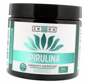 Спирулина, Суперпродукт долголетия, Spirulina Longevity Superfood, Zhou Nutrition  170г (71501005)
