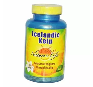 Йод из Бурых водорослей, Icelandic Kelp, Nature's Life  500таб (36454003)