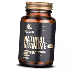 Натуральный Витамин Е, Natural Vitamin E 400, Grassberg  60капс (36515008)