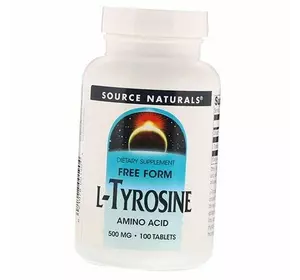 Тирозин, L-Tyrosine 500, Source Naturals  100таб (27355026)