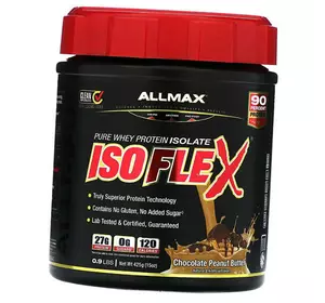 Чистый изолят сывороточного протеина, Isoflex, Allmax Nutrition  425г Шоколад с арахисовым маслом (29134005)
