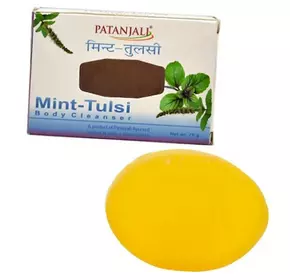 Мыло для тела Мята-Тулси, Mint-Tulsi Body Cleanser, Patanjali  75г  (43635036)