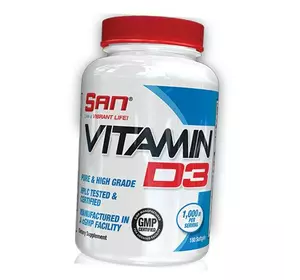Витамин Д3, Vitamin D3 1000, San  180гелкапс (36091008)