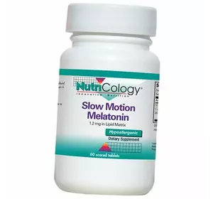 Мелатонин медленного действия, Slow Motion Melatonin, Nutricology  60таб (72373003)