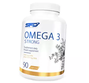 Рыбий жир Омега-3, Omega 3 Strong, SFD Nutrition  90капс (67579002)