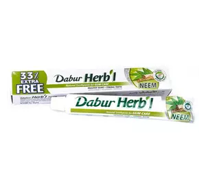 Аюрведическая зубная паста с нимом, Herb'l Neem Toothpaste, Dabur  100г  (43634034)