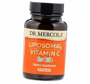 Липосомальный Витамин С для детей, Liposomal Vitamin C for Kids, Dr. Mercola  30капс (36387029)