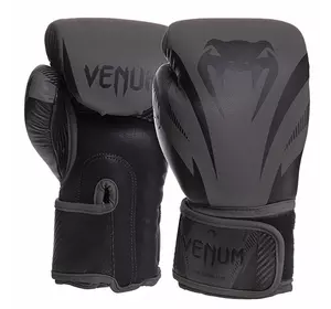 Перчатки боксерские кожаные Impact VN03284-114 Venum  16oz Черный (37470008)