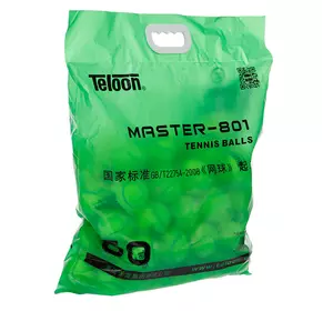 Мяч для большого тенниса Master 801-60 Teloon   Салатовый 60шт (60496046)