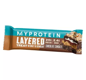 Батончик углеводно-протеиновый, Layered Protein Bar, MyProtein  60г Печенье-крамбл (14121010)