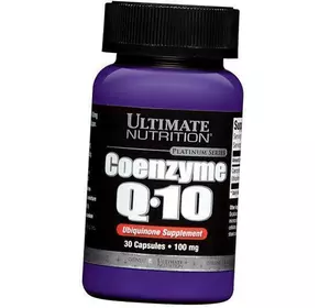 Антиоксидант Коэнзим Q10, Coenzyme Q10 100% Premium, Ultimate Nutrition  30капс (70090002)