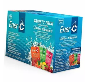 Витаминный напиток для повышения иммунитета, Ener-C, Ener-C  30пакетов Ассорти (36389001)