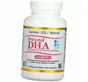 ДГК для беременных и кормящих женщин, Prenatal DHA for Pregnant & Nursing Mothers, California Gold Nutrition  60гелкапс (67427005)