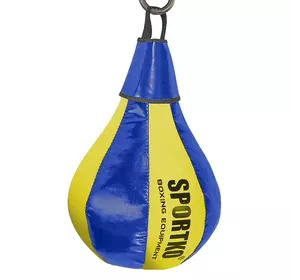 Груша набивная каплевидная подвесная GP-1 Sportko   Сине-желтый (37451010)