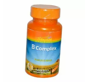 В-комплекс с Рисовыми Отрубями, Vitamin B Complex With Rice Bran, Thompson  60таб (36412009)