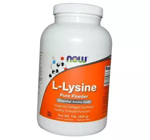 Л Лизин, L-Lysine Pure Powder, Now Foods  454г (27128036)