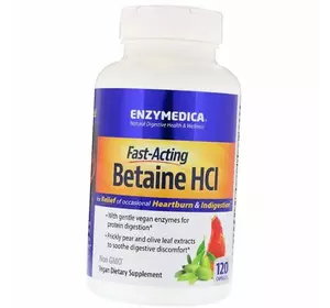 Бетаин, Betaine HCl, Enzymedica  120капс (72466001)
