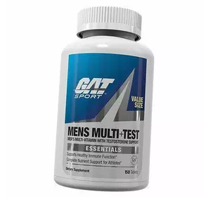 Комплекс витаминов для мужчин, Essentials Mens Multi plus Test, GAT Sport  150таб (36129001)