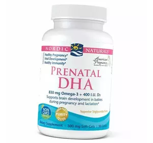Пренатальная ДГК, Prenatal DHA, Nordic Naturals  90гелкапс (67352018)