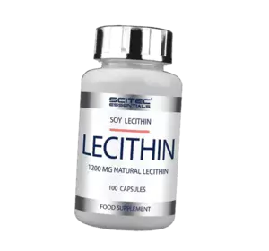 Лецитин соевый, Lecithin, Scitec Essentials  100капс (72170001)