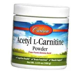 Ацетил L Карнитин в порошке, Acetyl L-Carnitine Powder, Carlson Labs  100г (72353003)