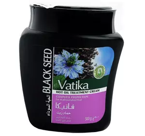 Маска для волос с семенами черного тмина, Vatika Black Seed Hair Mask, Dabur  500г  (43634019)