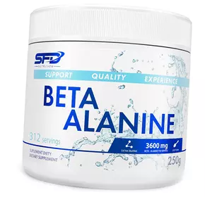 Бета-Аланин в порошке, Beta Alanine Powder, SFD Nutrition  250г Без вкуса (27579003)