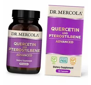 Кверцетин и птеростильбен, Quercetin and Pterostilbene Advanced, Dr. Mercola  60капс (70387003)
