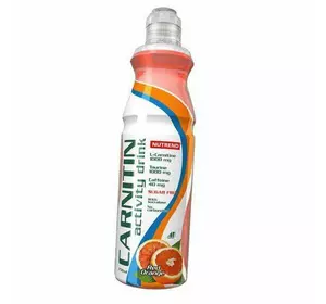 Освежающий напиток с карнитином, Carnitine drink, Nutrend  750мл Красный апельсин (15119009)