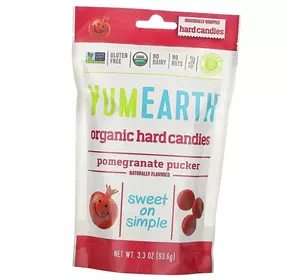Органические Леденцы, Organic Hard Candies, YumEarth  93г Гранат (05608003)