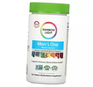 Витамины для мужчин, Men's One, Rainbow Light  150таб (36316003)