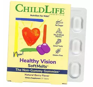 Комплекс Здоровое зрение для детей, Healthy Vision SoftMelt, ChildLife  27таб Ягода (72514001)