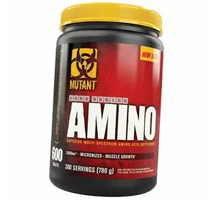 Аминокислоты для спорта, Mutant Amino, Mutant  600таб (27100001)