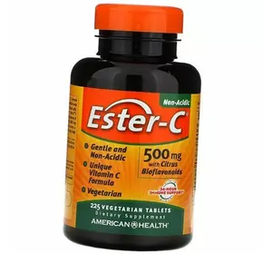 Эстер С с Цитрусовыми Биофлавоноидами, Ester-C 500 with Citrus Bioflavonoids, American Health  225вегтаб (36471003)