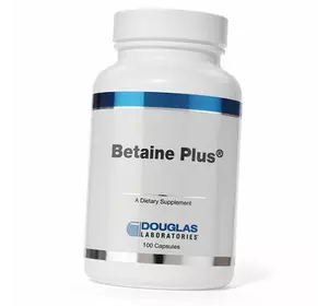 Бетаин и Пепсин, Betaine Plus, Douglas Laboratories  100капс (72414004)