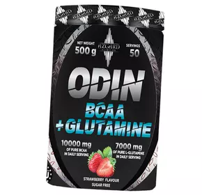 ВСАА с Глютамином в порошке, ODIN BCAA + Glutamin, Azgard Nutrition  500г Клубника (28613001)