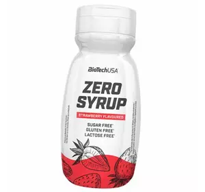 Сироп без сахара, Zero Syrup, BioTech (USA)  320мл Клубника (05084016)