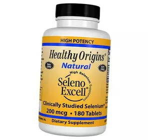 Селен, Seleno Excell 200, Healthy Origins  180таб (36354010)