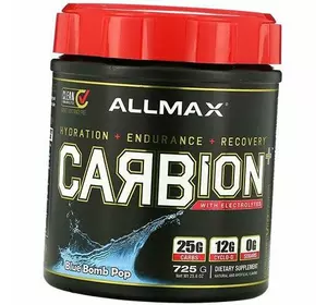Углеводы с Электролитами для восстановления, Carbion+, Allmax Nutrition  725г Голубая малина (15134001)