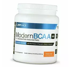 BCAA с Электролитами, Modern BCAA Plus Powder, USP Labs  535г Чай с персиком (28133001)