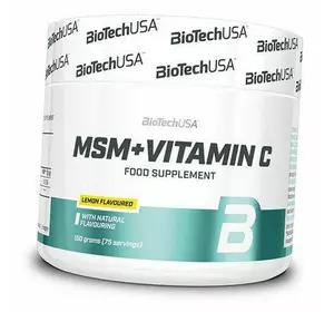 Метилсульфонилметан с Витамином С, MSM+Vitamin C, BioTech (USA)  150г Лимон (03084006)
