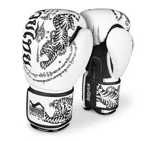 Боксерские перчатки Muay Thai PHBG2495   16oz Бело-черный (37621039)