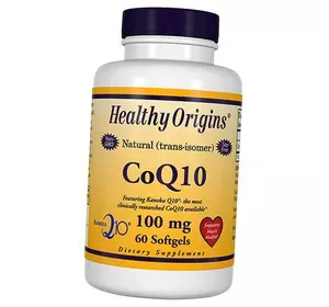 Коензим в капсулах, CoQ10 100, Healthy Origins  60гелкапс (70354020)