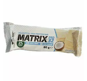 Протеиновый батончик с низким содержанием сахара, Matrix pro 32, Olimp Nutrition  80г Кокос (14283001)