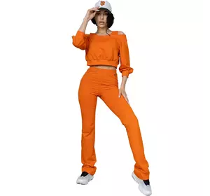 Костюм тройка брюки, топ и худи SET8   M Оранжевый (06399999)