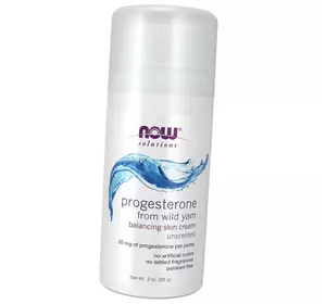 Прогестерон крем, Progesterone from Wild Yam Balancing Skin Cream, Now Foods  85г  (43128031)
