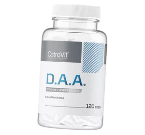 Д-Аспарагиновая кислота в капсулах, D.A.A 1000, Ostrovit  120капс (08250009)