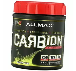 Углеводы с Электролитами для восстановления, Carbion+, Allmax Nutrition  725г Лимон-лайм (15134001)